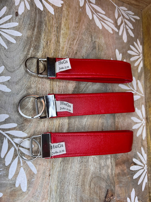 Red Vinyl Key Chain